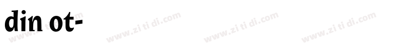 din ot字体转换